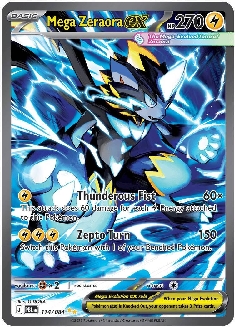 Mega Zeraora ex 114/84 - Pitch Black NM