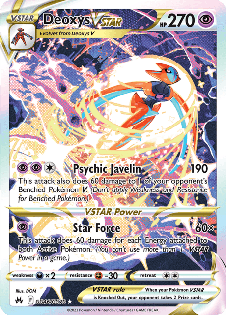 Deoxys VSTAR gg46/gg70 - Crown Zenith (CRZ) NM