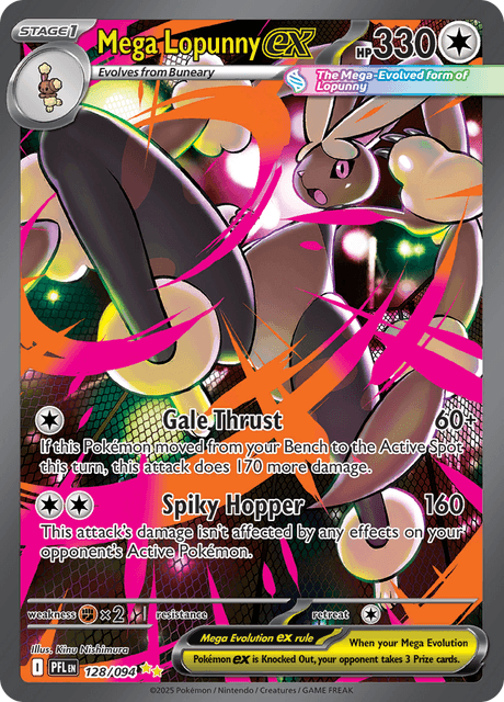Mega Lopunny ex 128/94 - Phantasmal Flames (PFL) NM