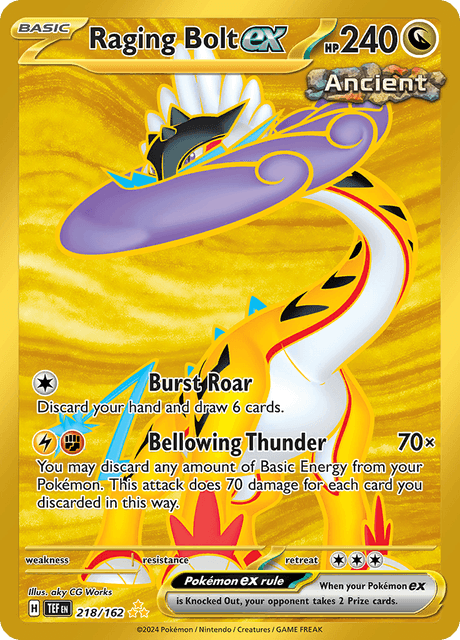 Raging Bolt ex 218/162 - Temporal Forces (TEF) NM