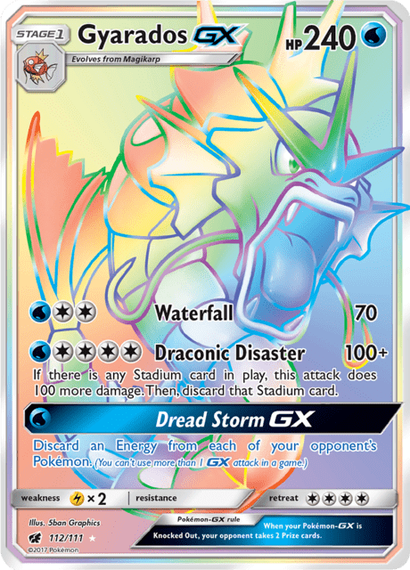 Gyarados GX 112/111 - Crimson Invasion (CIN) NM