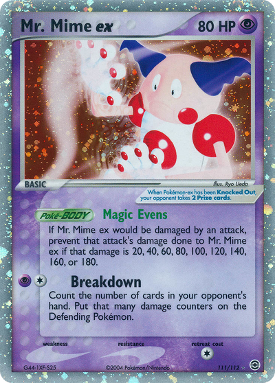 Mr. Mime EX 111/112 - Fire Red & Leaf Green (RG) MP