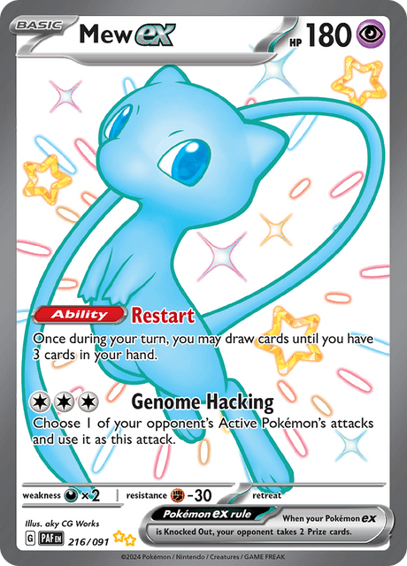Mew ex 216/91 - Paldean Fates (PAF) NM