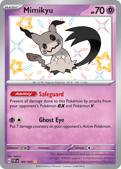 Mimikyu 160/91 - Paldean Fates (PAF) LP