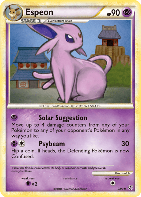 Espeon 2/90 [Holo] - Undaunted (UD) LP