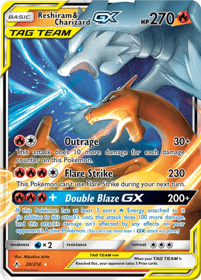 Reshiram & Charizard GX 20/214 - Unbroken Bonds (UNB) LP