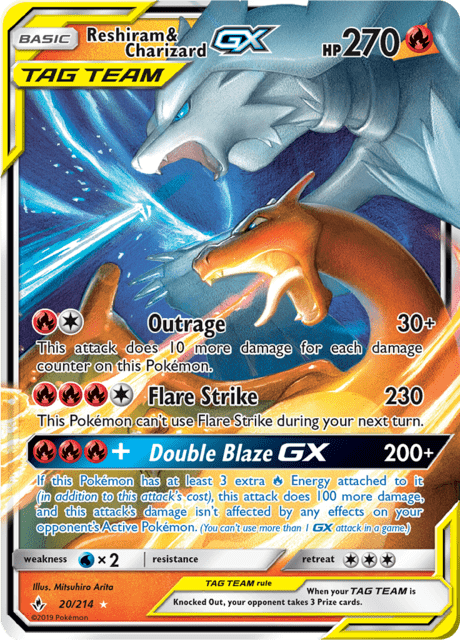 Reshiram & Charizard GX 20/214 - Unbroken Bonds (UNB) LP