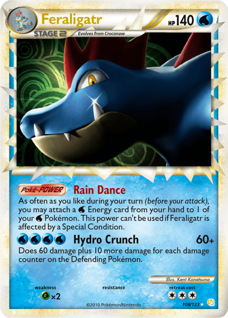 Feraligatr 108/123 - HeartGold & SoulSilver (HS) LP