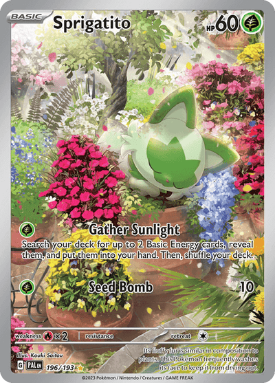 Sprigatito 196/193 - Paldea Evolved (PAL) NM