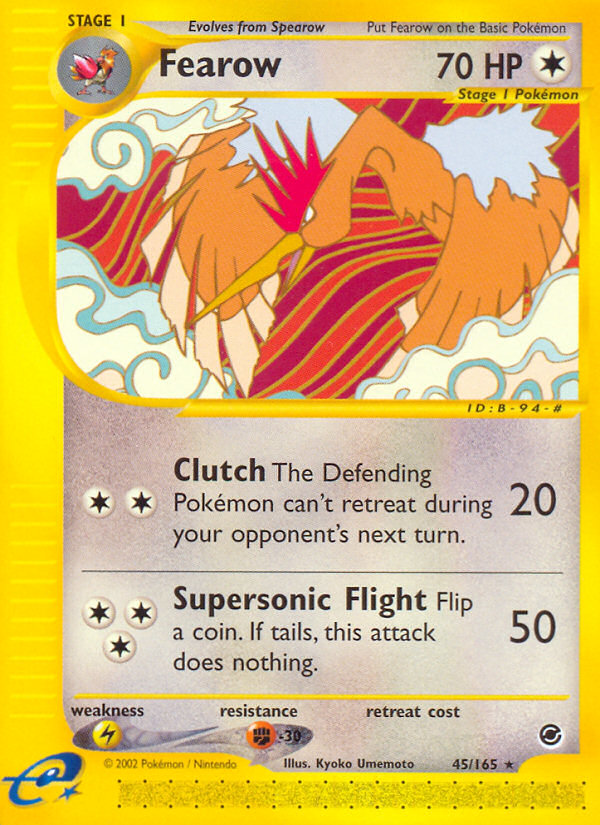 Fearow 45/165 [Reverse Holo] - Expedition (EX) MP