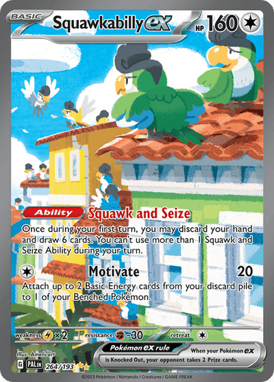 Squawkabilly ex 264/193 - Paldea Evolved (PAL) LP