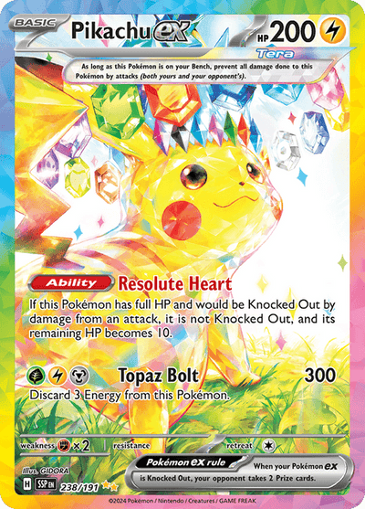 Pikachu ex 238/191 - Surging Sparks (SSP) NM