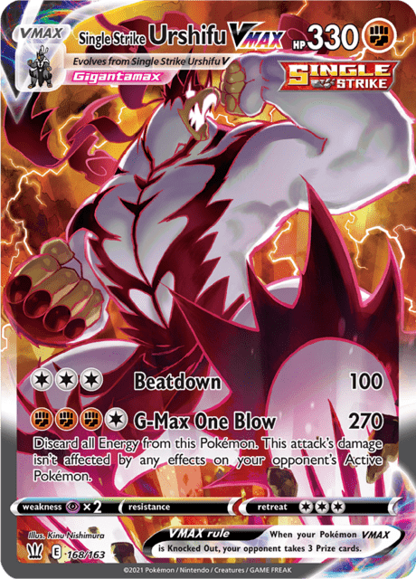 Single Strike Urshifu VMAX 168/163 - Battle Styles (BST) NM