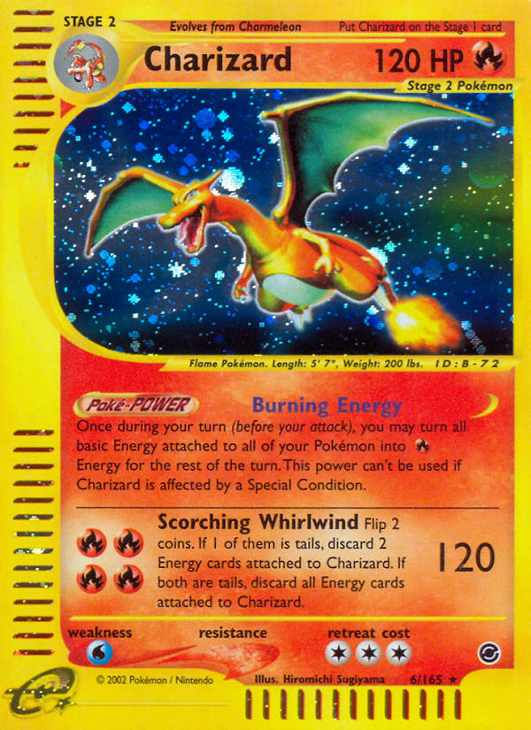 Charizard 6/165 [Reverse Holo] - Expedition (EX) DMG