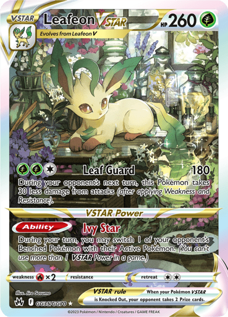 Leafeon VSTAR gg35/gg70 - Crown Zenith (CRZ) NM