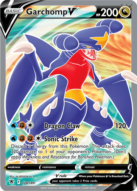Garchomp V 178/189 - Astral Radiance (ASR) NM