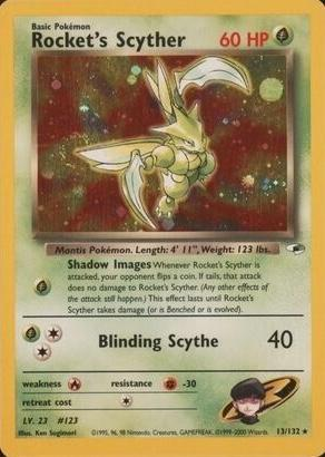 Rocket's Scyther 13/132 - Gym Heroes (G1) HP
