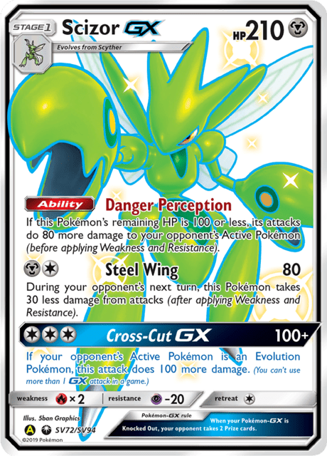 Scizor GX sv72/sv94 - Hidden Fates (HIF) NM