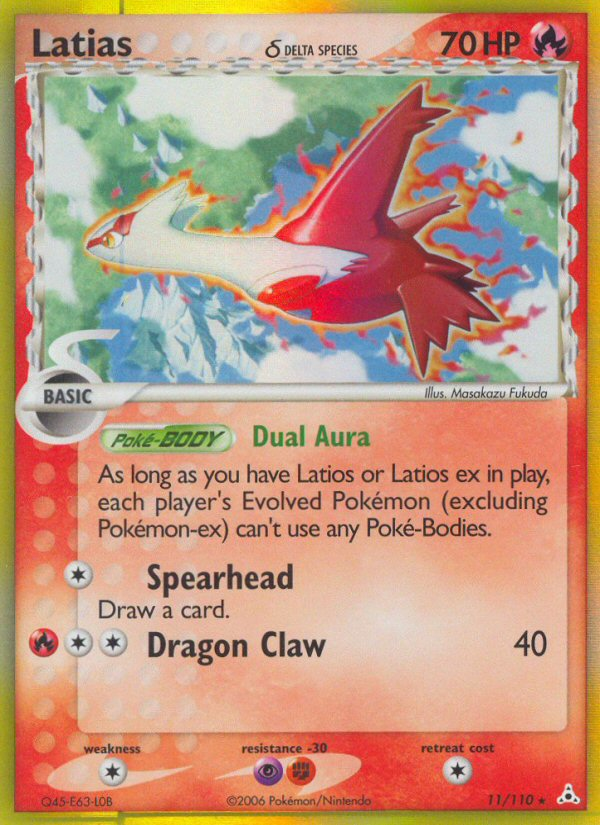 Latias 11/110 [Reverse Holo] - Holon Phantoms (HP) DMG