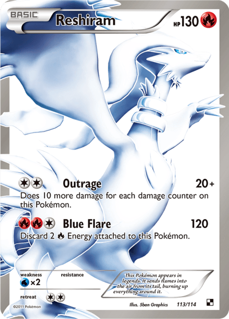 Reshiram 113/114 - Black & White (BLW) DMG