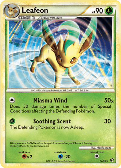 Leafeon 17/90 - Undaunted (UD) NM