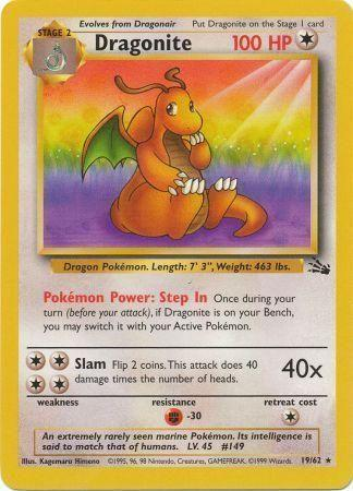 Dragonite 19/62 - Fossil (FO) LP