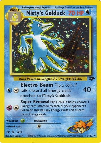 Misty's Golduck 12/132 - Gym Challenge (G2) HP