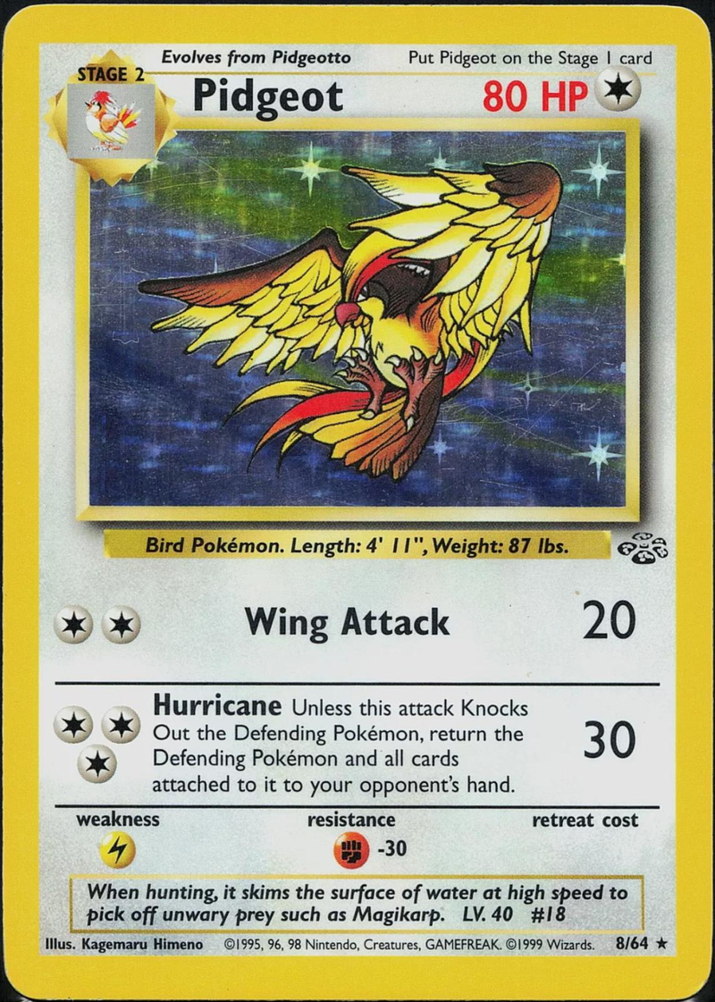 Pidgeot 8/64 - Jungle (JU) LP