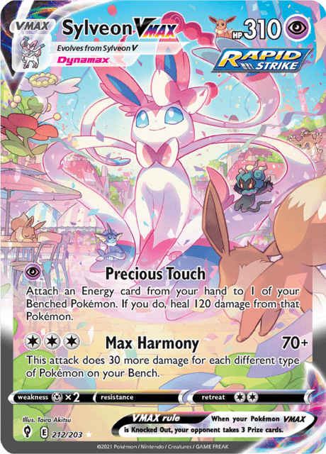 Sylveon VMAX 212/203 - Evolving Skies (EVS) NM