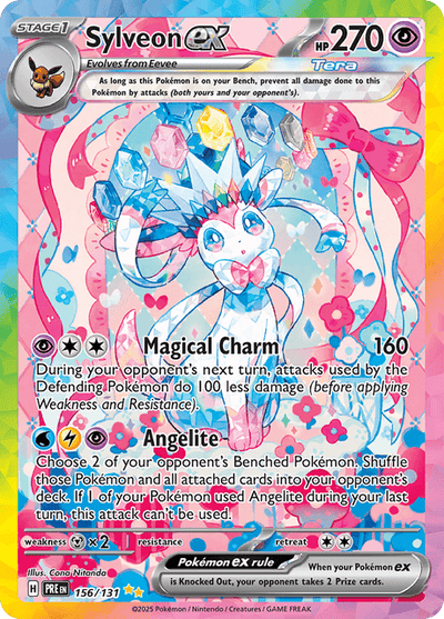 Sylveon ex 156/131 - Prismatic Evolutions (PRE) NM