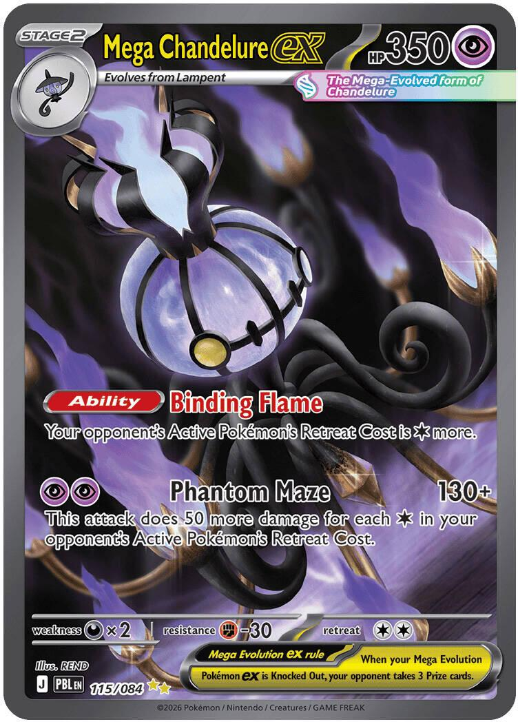 Mega Chandelure ex 115/84 - Pitch Black NM