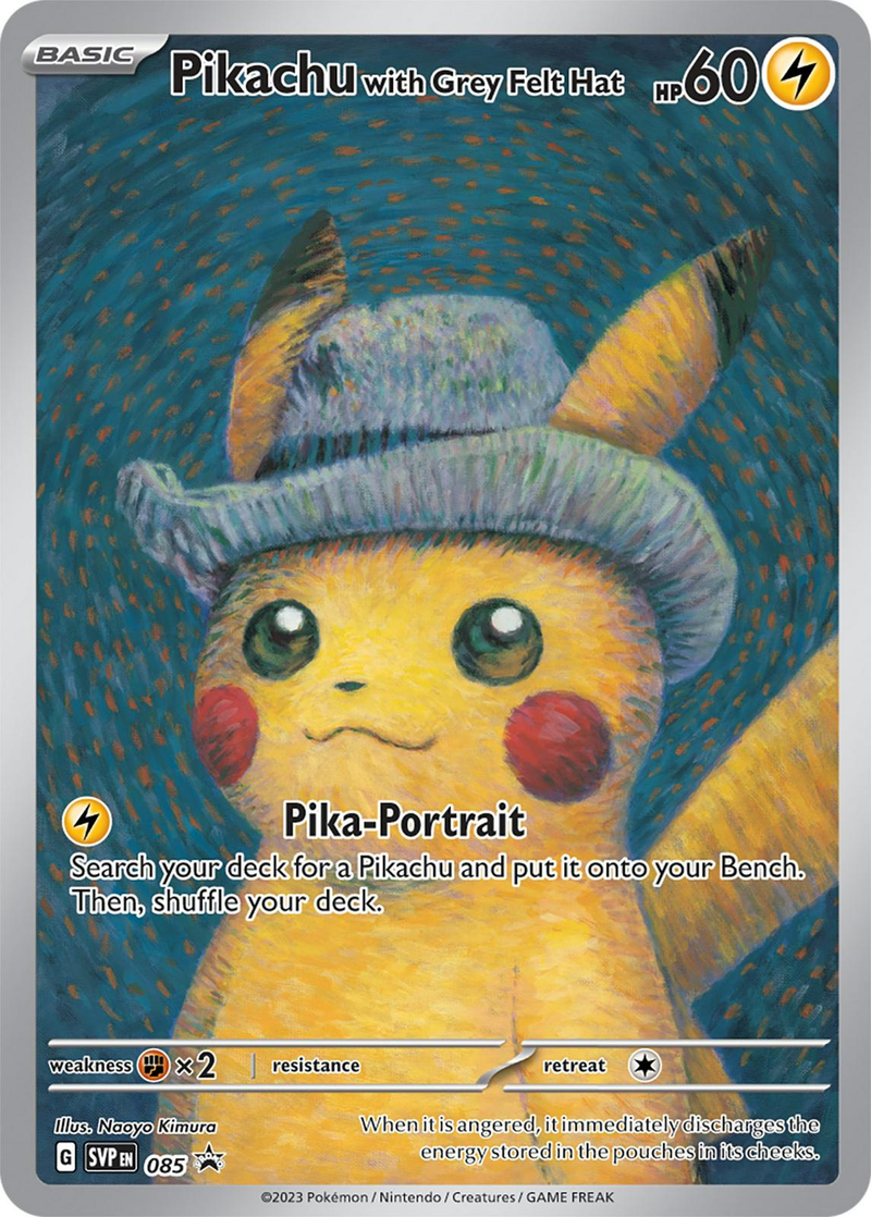 Pikachu with Grey Felt Hat 85/ - Promo (SVP) NM