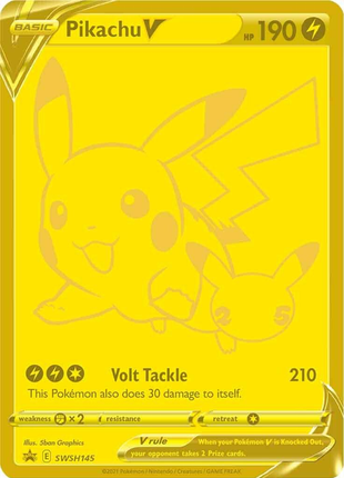 Pikachu V swsh145/25 - Celebrations (CEL) NM