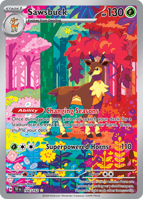 Sawsbuck 166/162 - Temporal Forces (TEF) NM