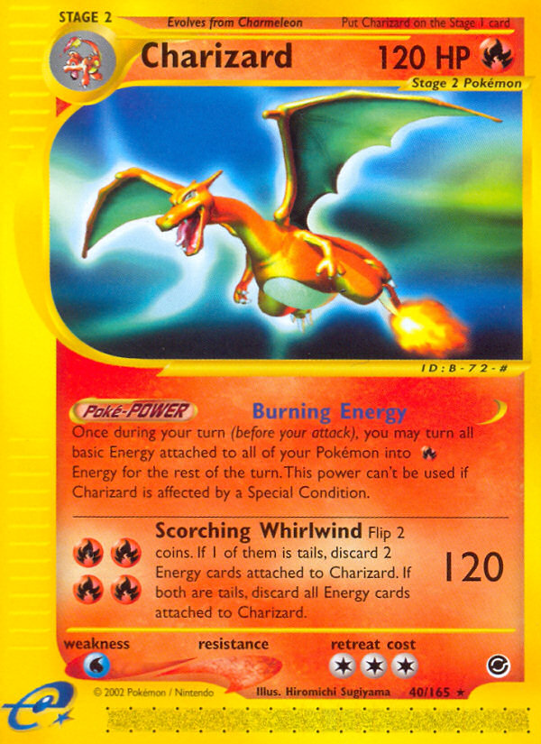 Charizard 40/165 [Reverse Holo] - Expedition (EX) MP