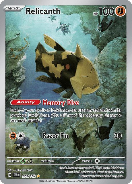 Relicanth 173/162 - Temporal Forces (TEF) NM