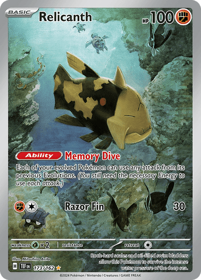 Relicanth 173/162 - Temporal Forces (TEF) NM