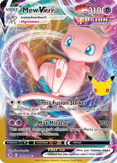 Mew VMAX 114/128 - 30th Celebration NM