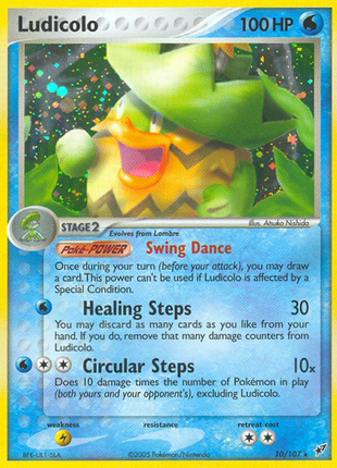 Ludicolo 10/107 [Reverse Holo] - Deoxys (DX) MP