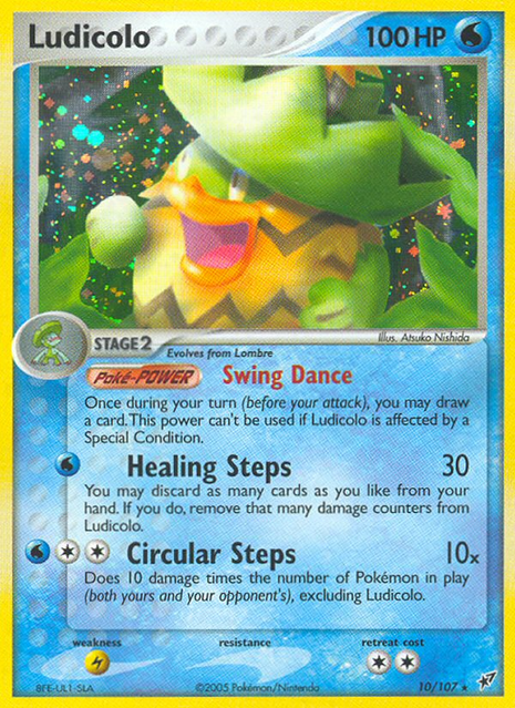 Ludicolo 10/107 [Reverse Holo] - Deoxys (DX) MP