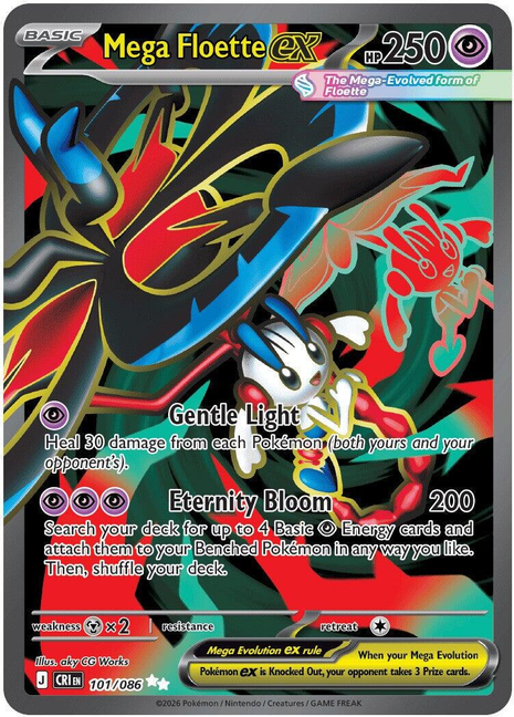 Mega Floette ex 101/ - Chaos Rising (CRI) NM
