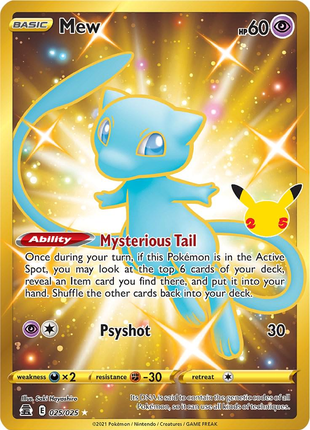 Mew 25/25 - Celebrations (CEL) NM
