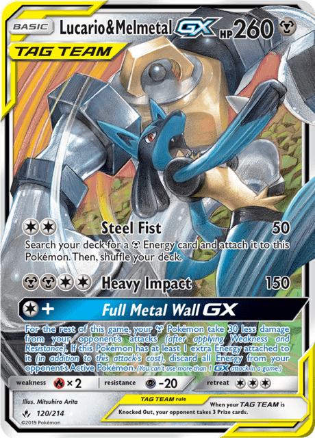 Lucario & Melmetal GX 120/214 - Unbroken Bonds (UNB) NM