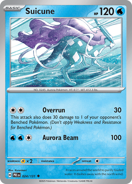 Suicune 24/131 [Master Ball] - Prismatic Evolutions (PRE) NM