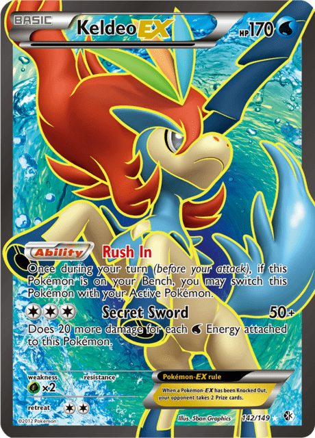 Keldeo EX 142/149 - Boundaries Crossed (BCR) MP