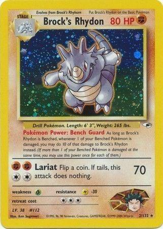 Brock's Rhydon 2/132 - Gym Heroes (G1) LP