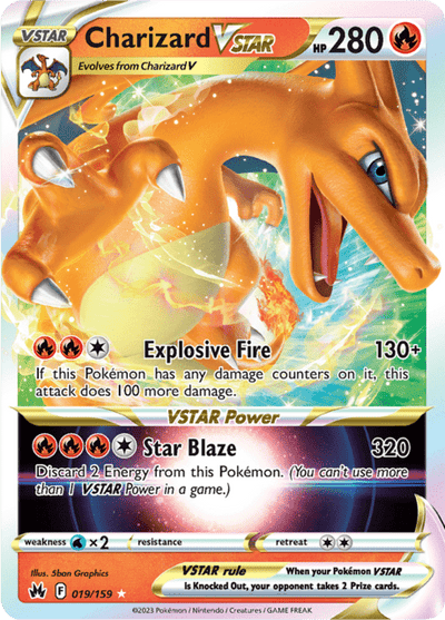 Charizard VSTAR 19/159 - Crown Zenith (CRZ) NM