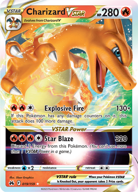 Charizard VSTAR 19/159 - Crown Zenith (CRZ) NM