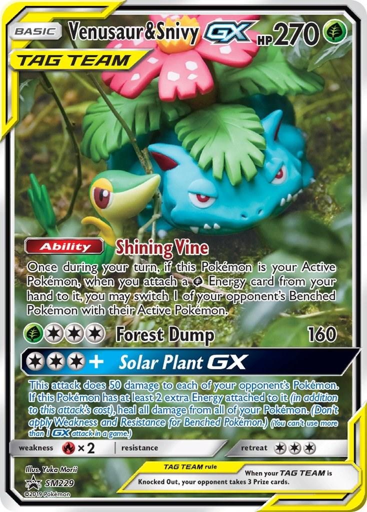 Venusaur & Snivy GX sm229/ - Promo LP