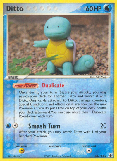 Ditto (Squirtle) 40/113 - Delta Species (DS) MP